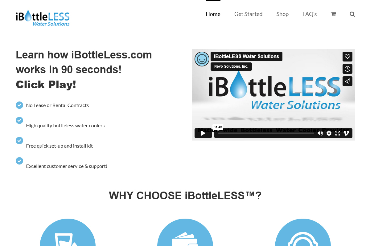 ibottleless web application preview